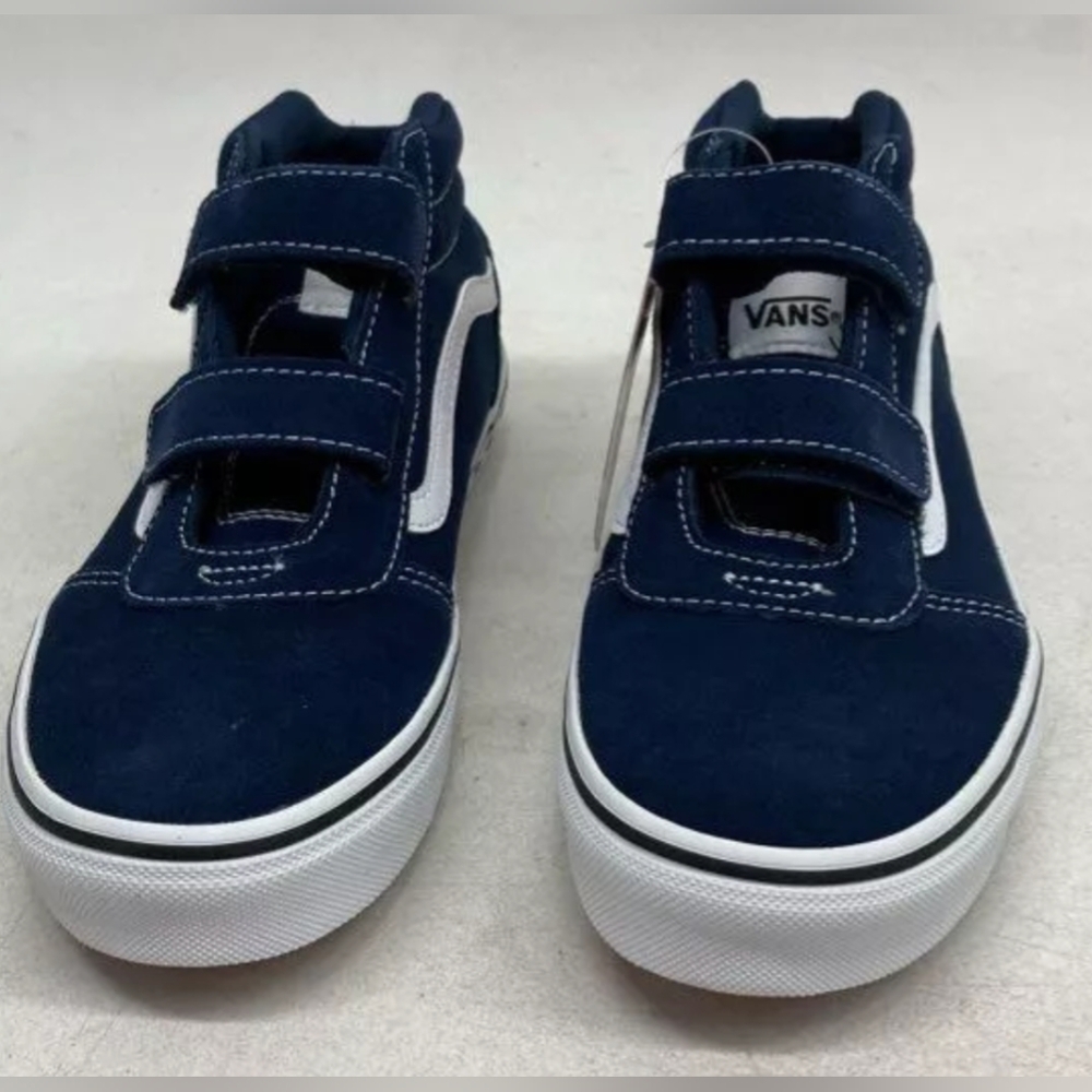 Vans® Ward Mid V Boys' Navy Sneakers Size M5 NWT MSRP $59.99 - Picture 2 of 7